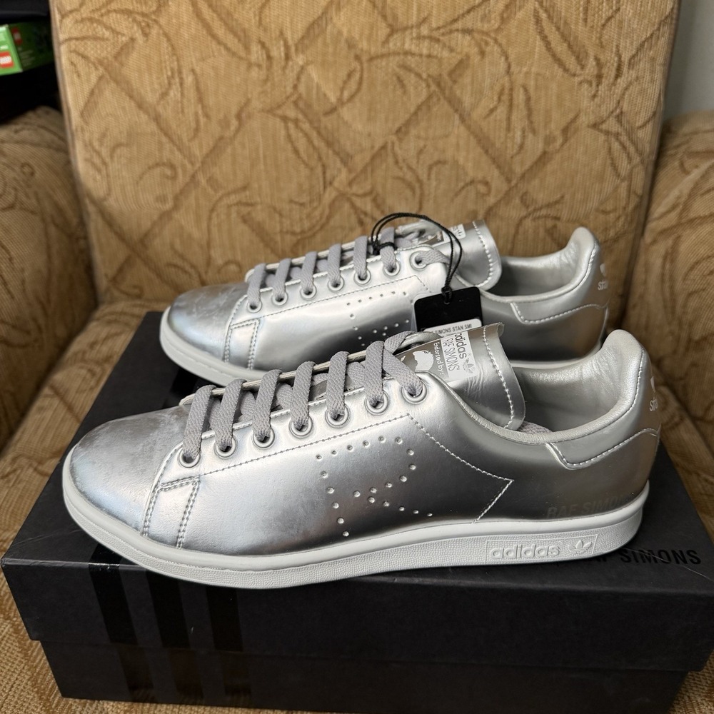 Raf Simons x Stan Smith 'Silver Metallic' AQ2643β - Size 9 VNDS!